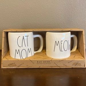 New Rae Dunn Cat Mom & Meow Mug Gift Set